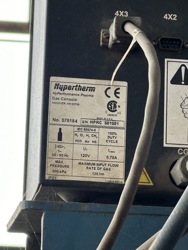 Hypertherm #HPR-260, Hi-Def Plasma Power Source, 45.5 KW, 2" cutting, 260 amps, 200-600 Volts, 3PH, (2 - Image 6