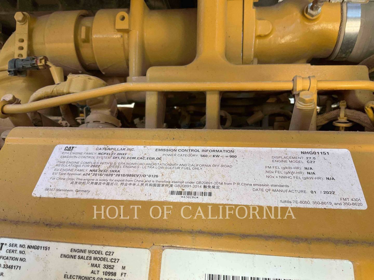Caterpillar 775G, 1324 hours, S/N: MJS02322, 2022 - Image 8