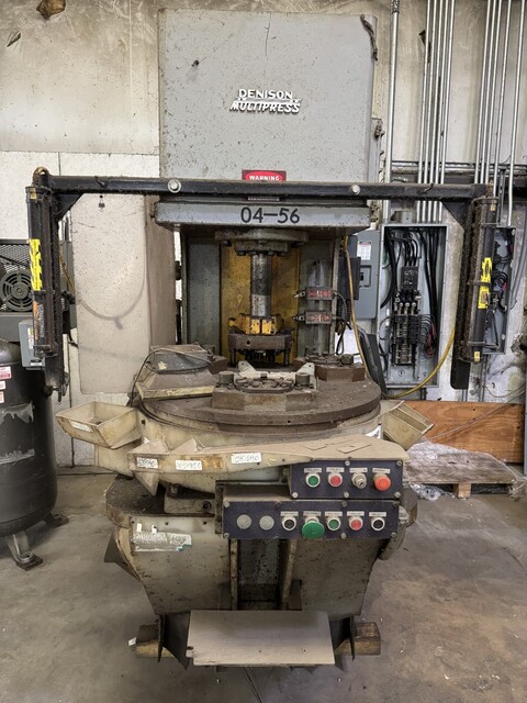 35 Ton, Denison #FL35.30H, 12 Station Rotary Index Table, 15" stroke, 30 HP, 1972 - Image 4