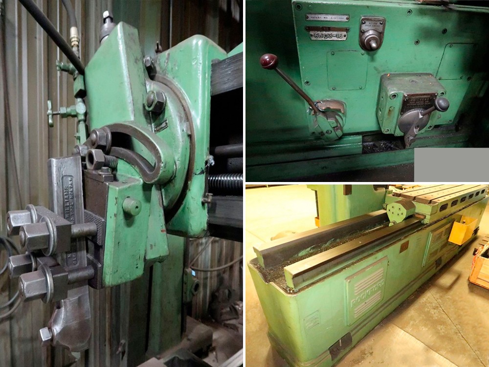 22" x 72" Rockford #94-UH-13, hydrauic, Table Planer - Image 3