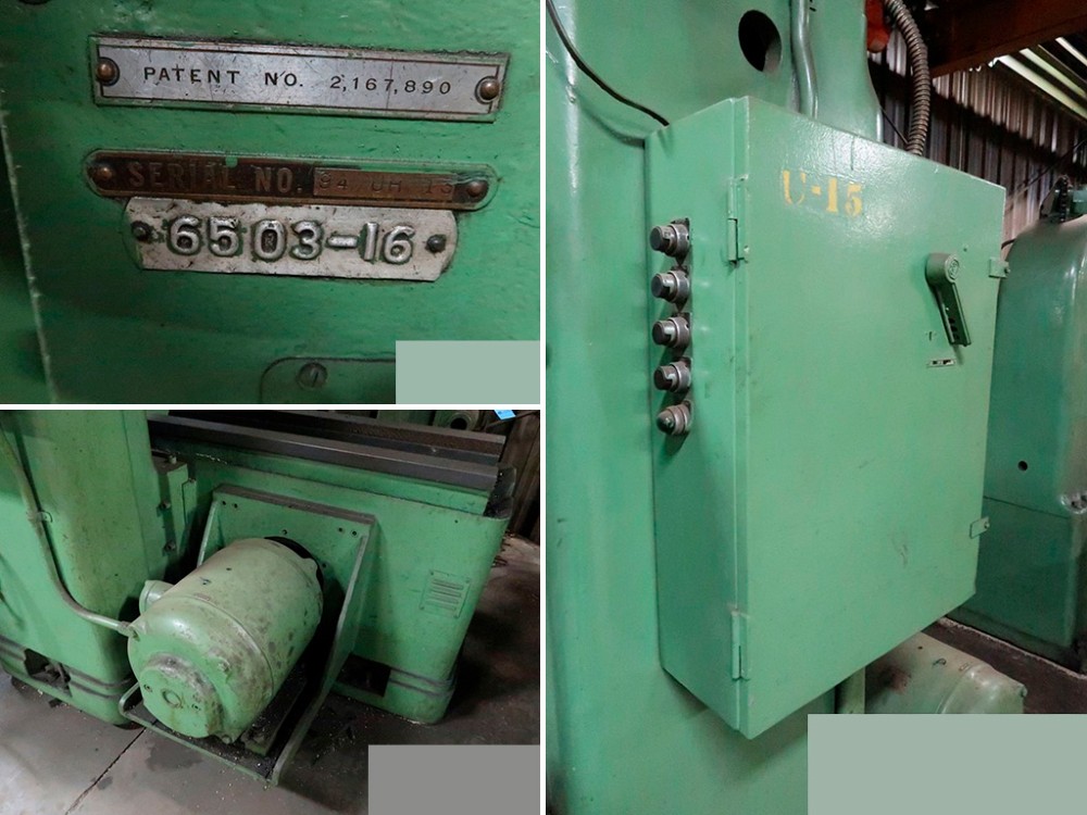 22" x 72" Rockford #94-UH-13, hydrauic, Table Planer - Image 5