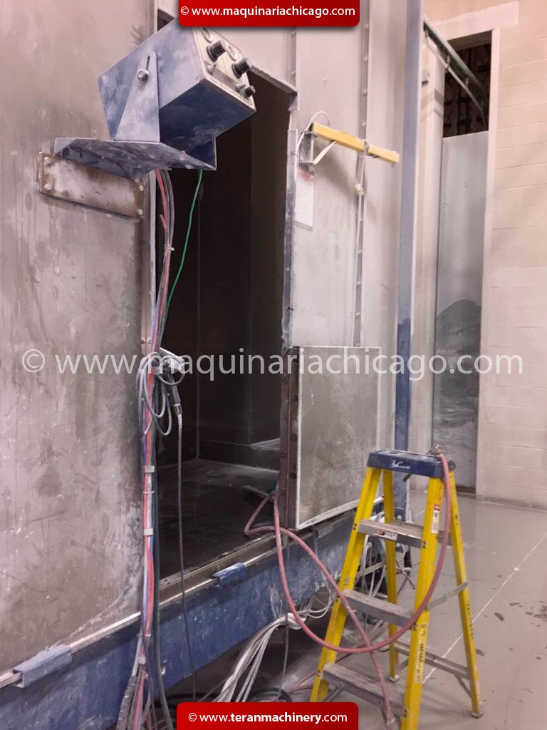 Nordson, 324" x 60" x 115" electrostatic paint booth - Image 4