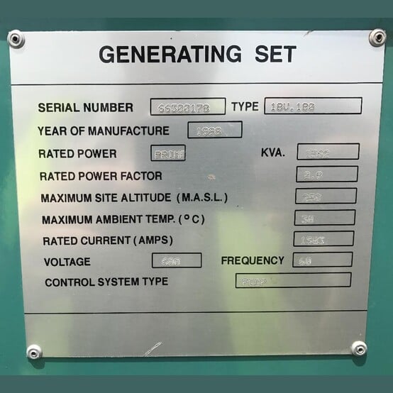 1250 KW Cummins #18V.180, Natural gas generator set, 347/600 Volts, 3-phase, 1200 RPM, QSV91 engine, Stamford - Image 10