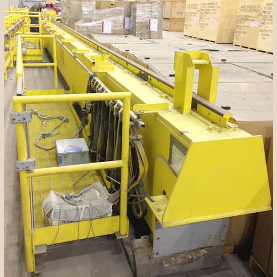 33 Ton, Heco Pacific, top riding double girder bridge crane, 44' Span, 42' under hook, 460 V., pendant - Image 9