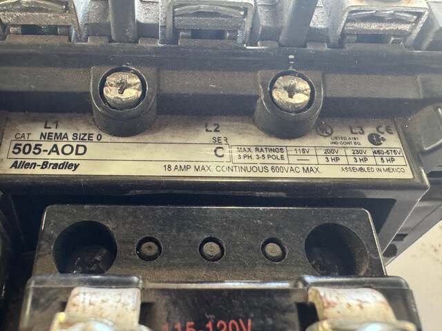 Allen-Bradley Motor Starter 505-AOD - Image 5