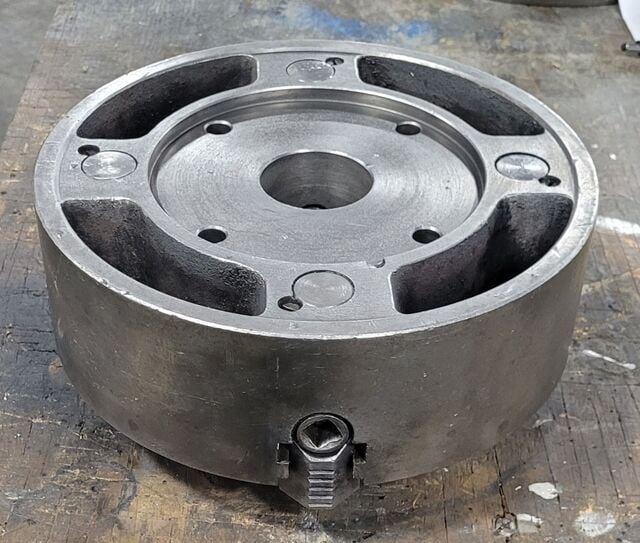 10" Pratt & Whitney, 4-jaw chuck, Flat Back - Image 5