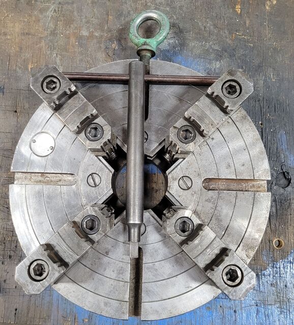 15" Cushman, 4-jaw chuck, D1-6 Camlock - Image 1