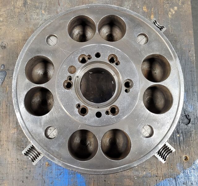 15" Cushman, 4-jaw chuck, D1-6 Camlock - Image 4