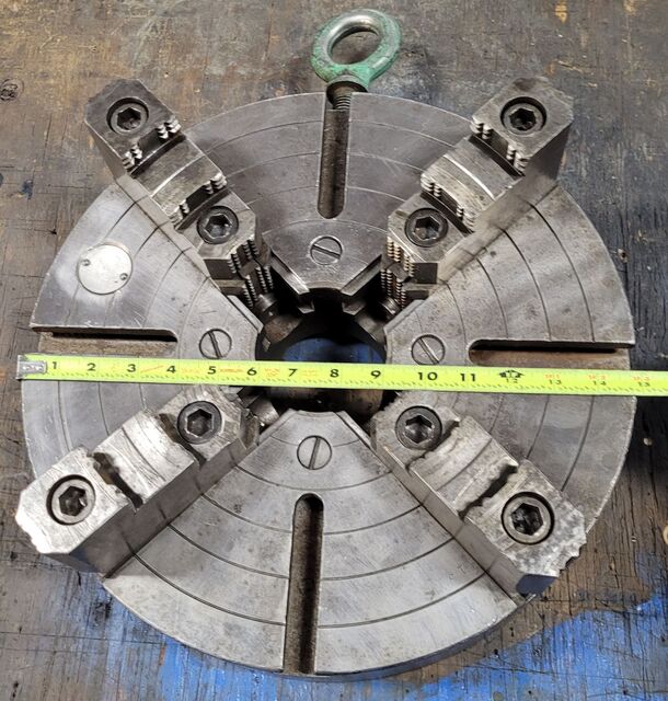 15" Cushman, 4-jaw chuck, D1-6 Camlock - Image 6