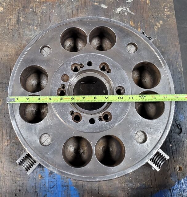 15" Cushman, 4-jaw chuck, D1-6 Camlock - Image 8