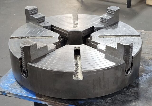 17-1/2" Bison, 4-jaws chuck lathe, D1-8 Camlock - Image 3