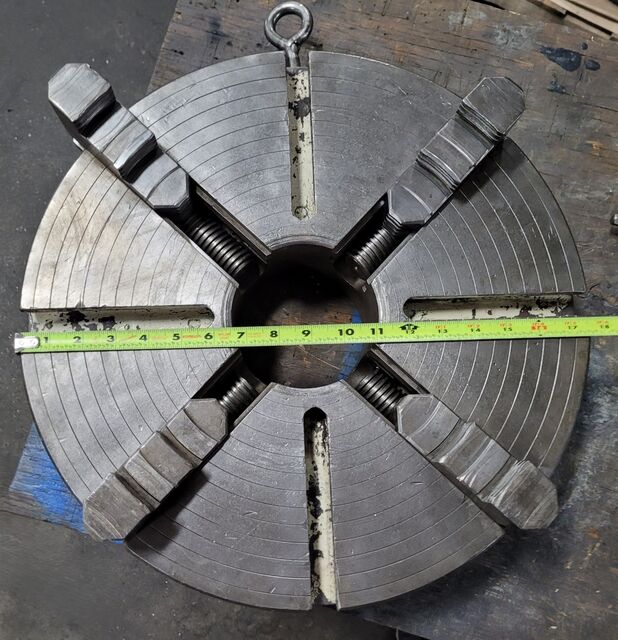 17-1/2" Bison, 4-jaws chuck lathe, D1-8 Camlock - Image 6