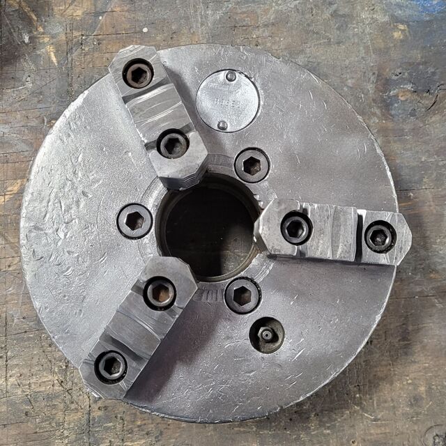 8" Cushman #836E2, 3-jaw chuck, 2.25" hole - Image 1