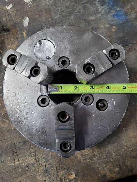 8" Cushman #836E2, 3-jaw chuck, 2.25" hole - Image 6