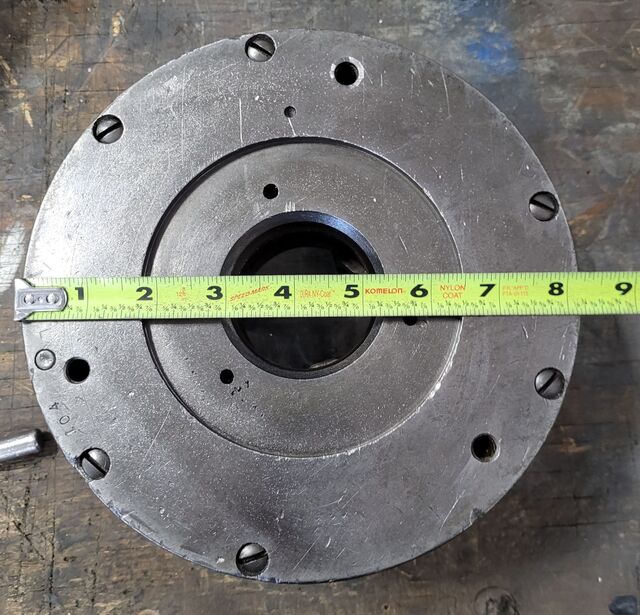 8" Cushman #836E2, 3-jaw chuck, 2.25" hole - Image 7