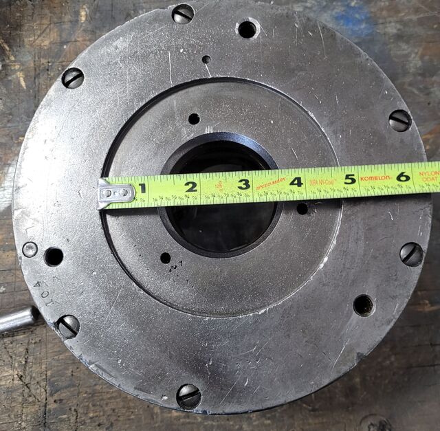 8" Cushman #836E2, 3-jaw chuck, 2.25" hole - Image 8