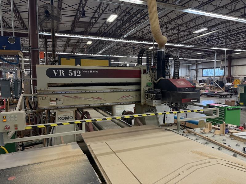 Komo #VR-512-Mach-II-SHO, CNC router with ATC & boring, 144" x 60" moving table, 159" X, 84" Y, 11" Z, 2005 - Image 3