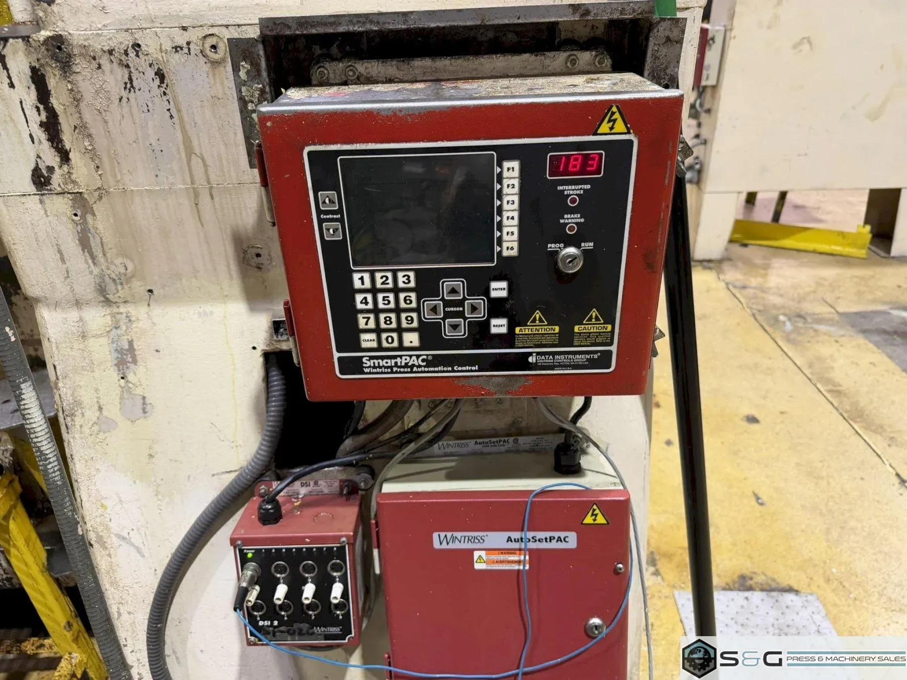 500 Ton, Bliss #SC2-500-96-54, straight side double crank mechanical press, 12" stroke, 44" Shut Height, 12" - Image 5