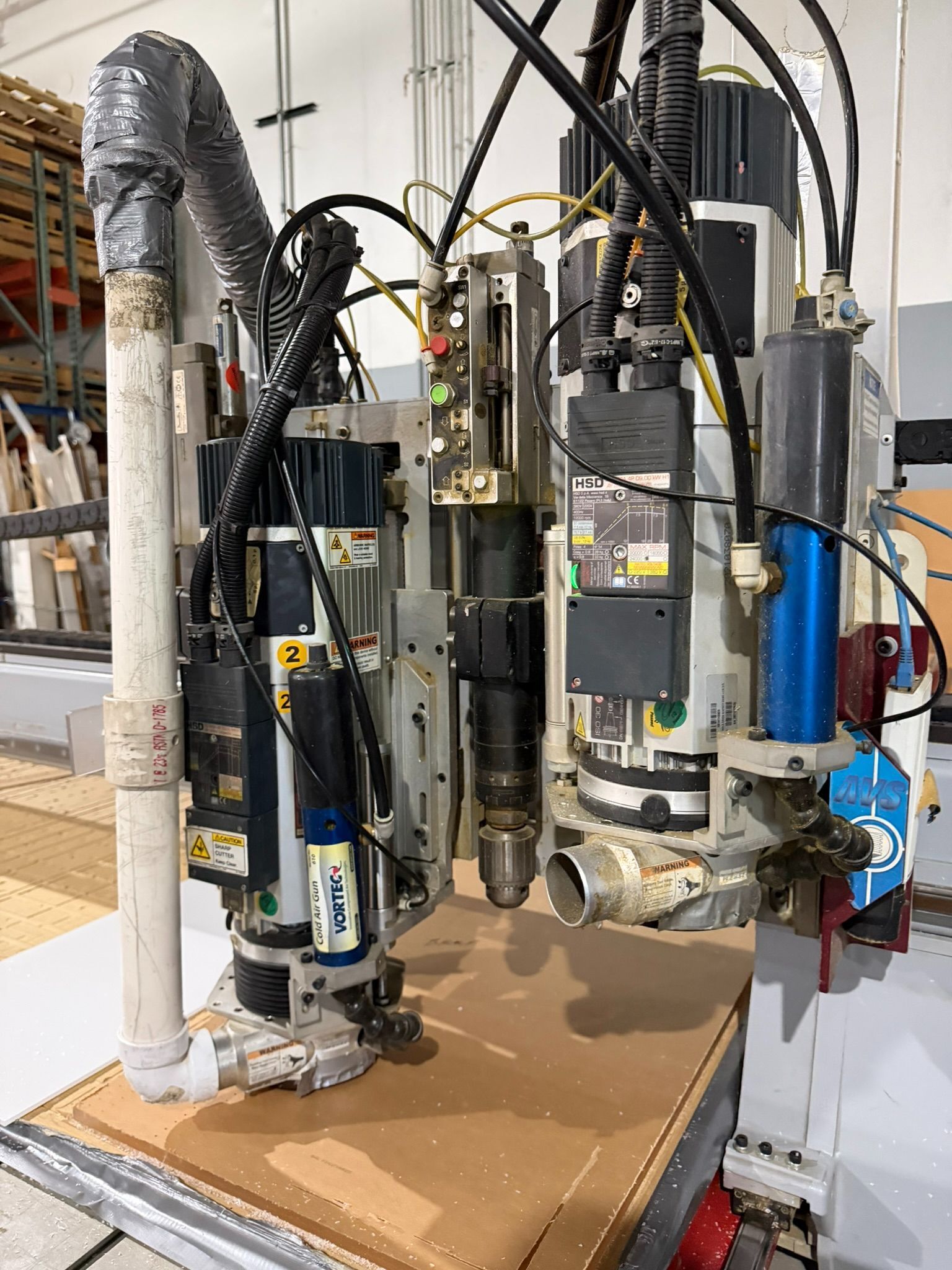 AXYZ #Pacer-8010, CNC Router, 10' x 8' table, 10.8 HP, 24,000 RPM, 21 ATC, Delta dust collector, AXYZ A2MC - Image 3