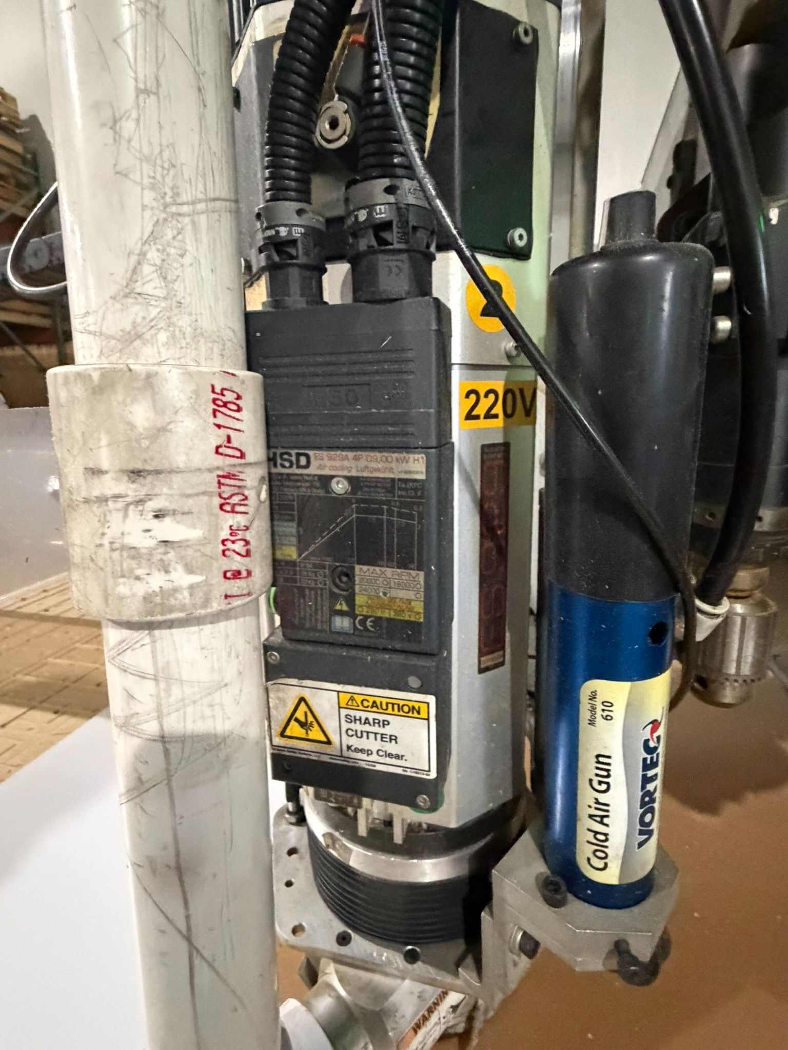 AXYZ #Pacer-8010, CNC Router, 10' x 8' table, 10.8 HP, 24,000 RPM, 21 ATC, Delta dust collector, AXYZ A2MC - Image 6