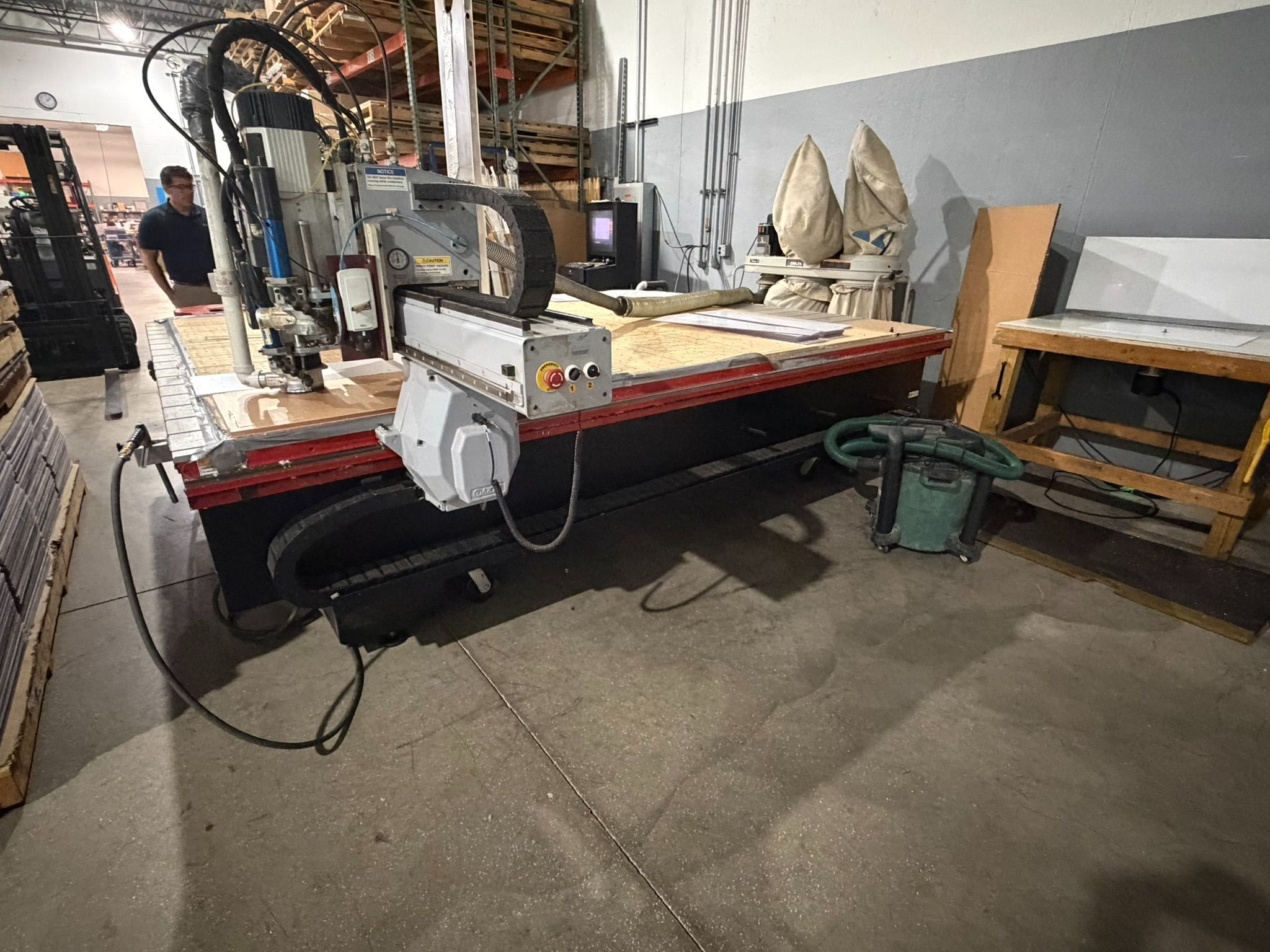 AXYZ #Pacer-8010, CNC Router, 10' x 8' table, 10.8 HP, 24,000 RPM, 21 ATC, Delta dust collector, AXYZ A2MC - Image 9