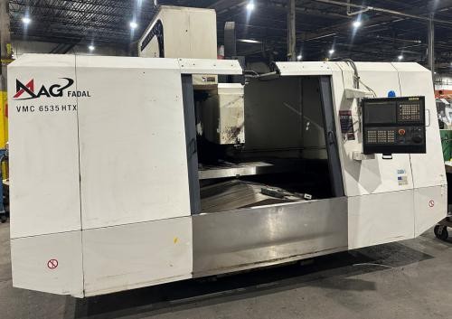 Fadal #VMC6535HTX, CNC vertical machining center, Fanuc 18i-MBS, 65" X, 35" Y, 34" Z, 2007 - Image 1