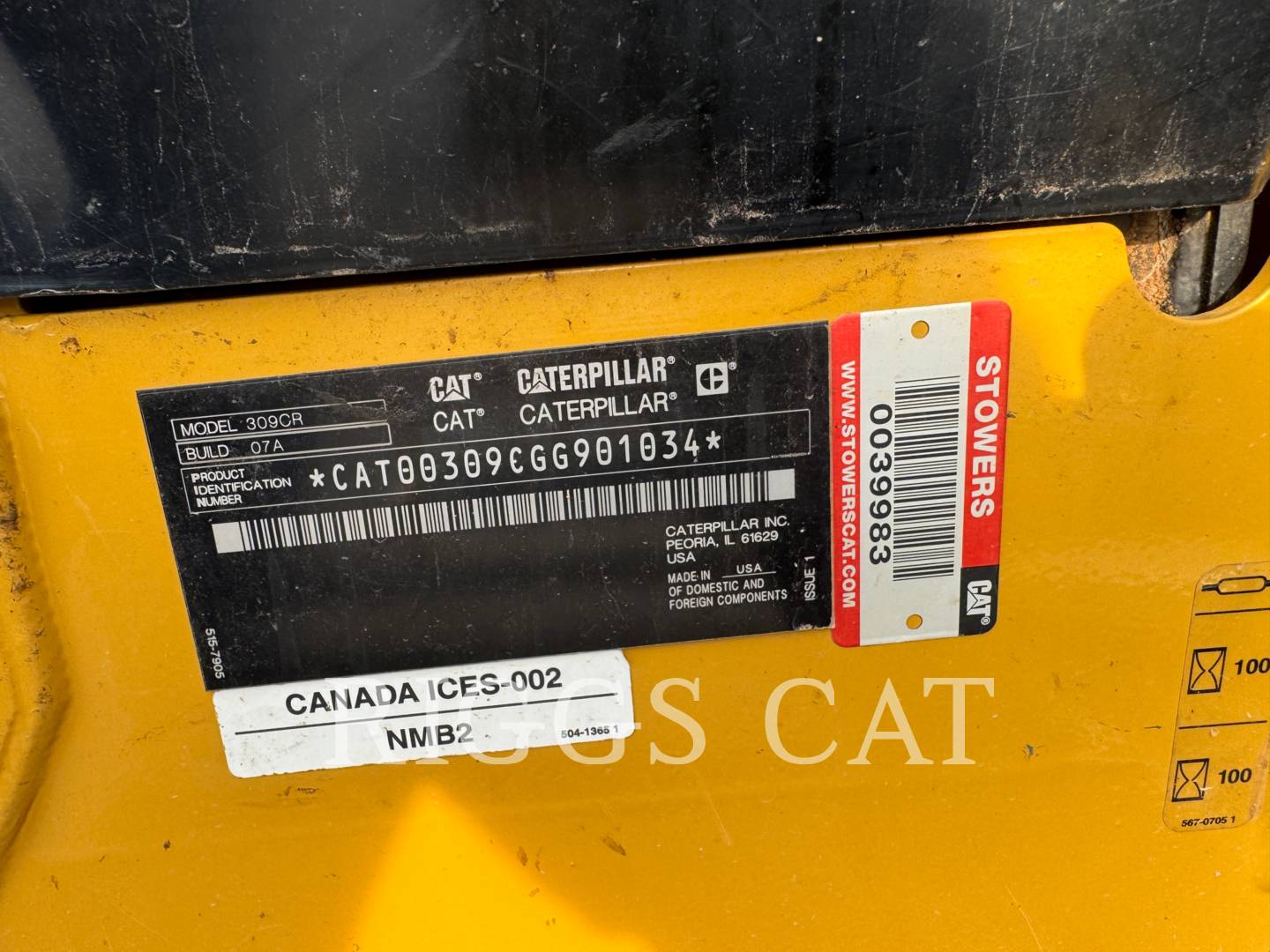 Caterpillar 309, 666 hours, S/N: GG901034, 2022 - Image 6