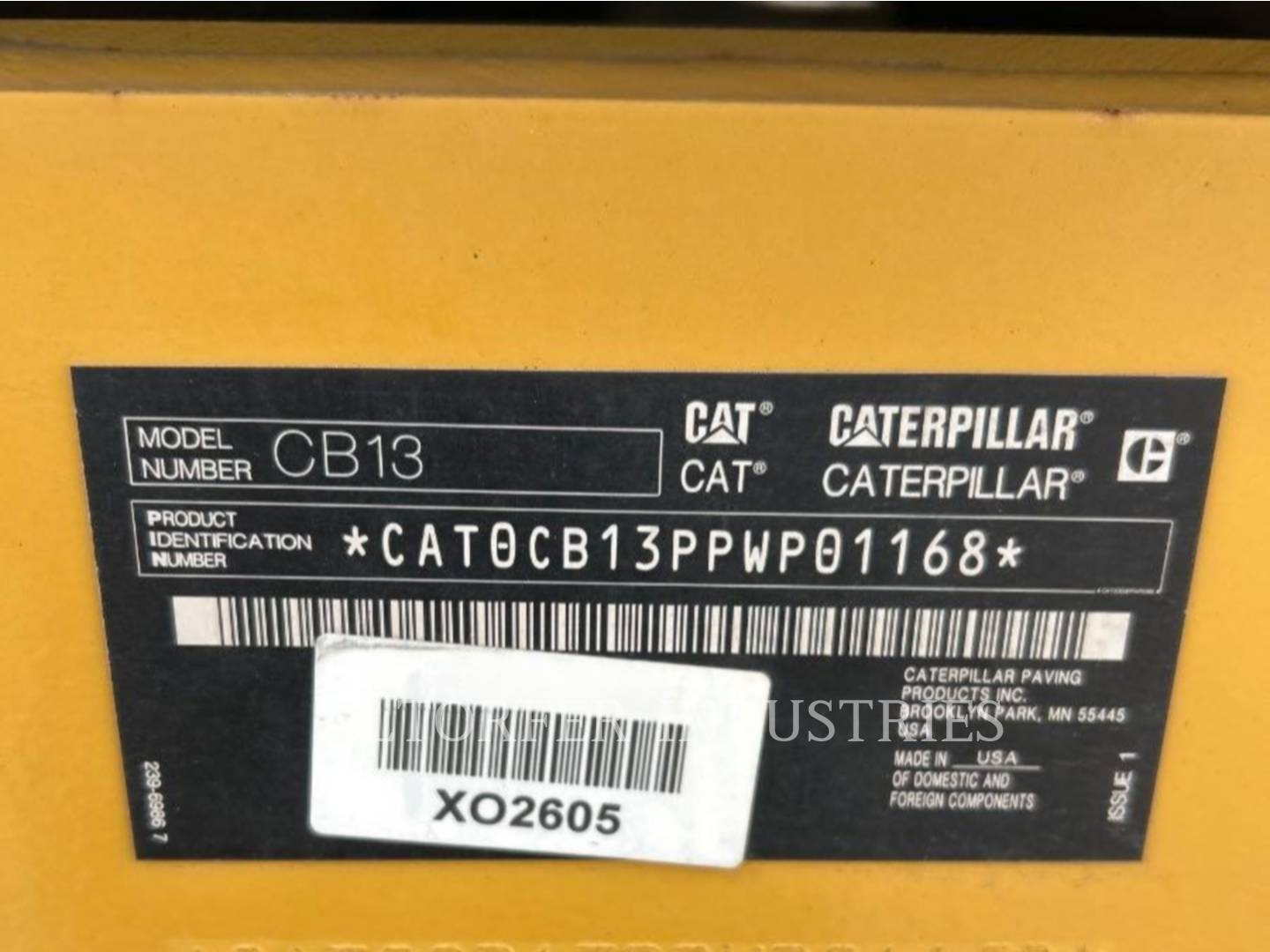 Caterpillar CB13-01, 1489 hours, S/N: PWP01168, 2023 - Image 6