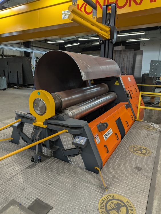 96" x 1.15" Kaast Machine Tool #RBD-4HD-2550/30, 4-roll plate bending machine, 14.5" top & bottom roll - Image 3