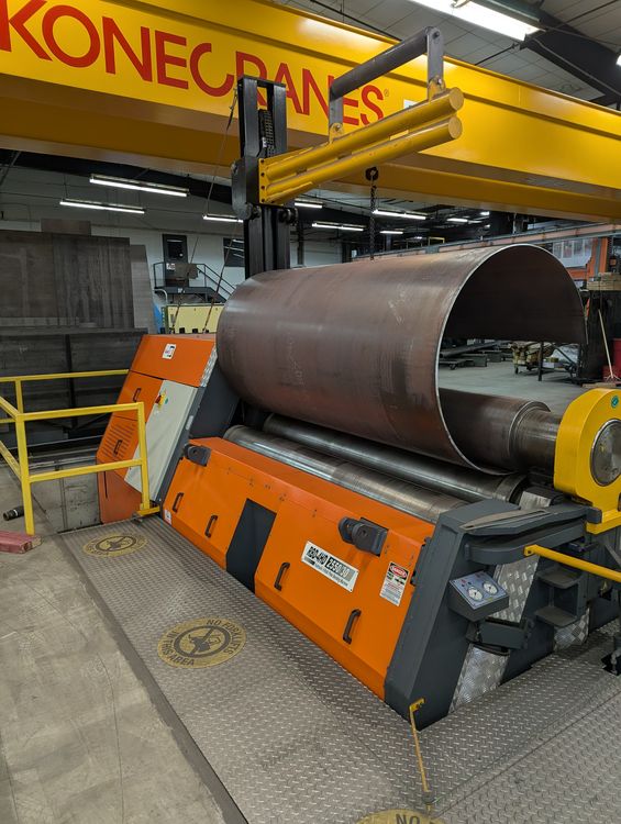 96" x 1.15" Kaast Machine Tool #RBD-4HD-2550/30, 4-roll plate bending machine, 14.5" top & bottom roll - Image 4