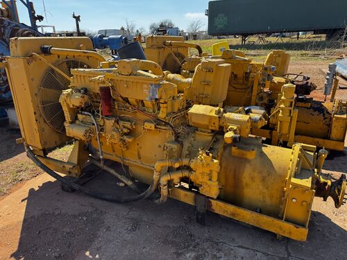 Caterpillar #3406C, industrial engine power unit, Allison 5860 transmission, air compressor - Image 2
