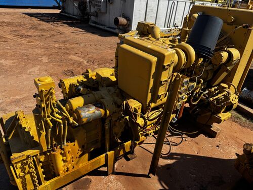 Caterpillar #3406C, industrial engine power unit, Allison 5860 transmission, air compressor - Image 3