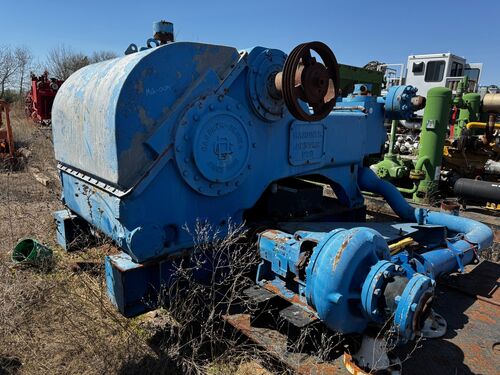Gardner Denver #PZ9, triplex mud pump, mounted on skid - Image 1