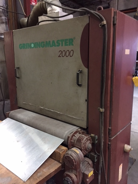 36" Grindingmaster 2000 #MSB-900, sander, motorized table height adjustment, Griva dust collector, 1994 - Image 4