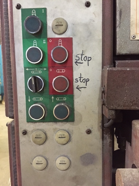 36" Grindingmaster 2000 #MSB-900, sander, motorized table height adjustment, Griva dust collector, 1994 - Image 6