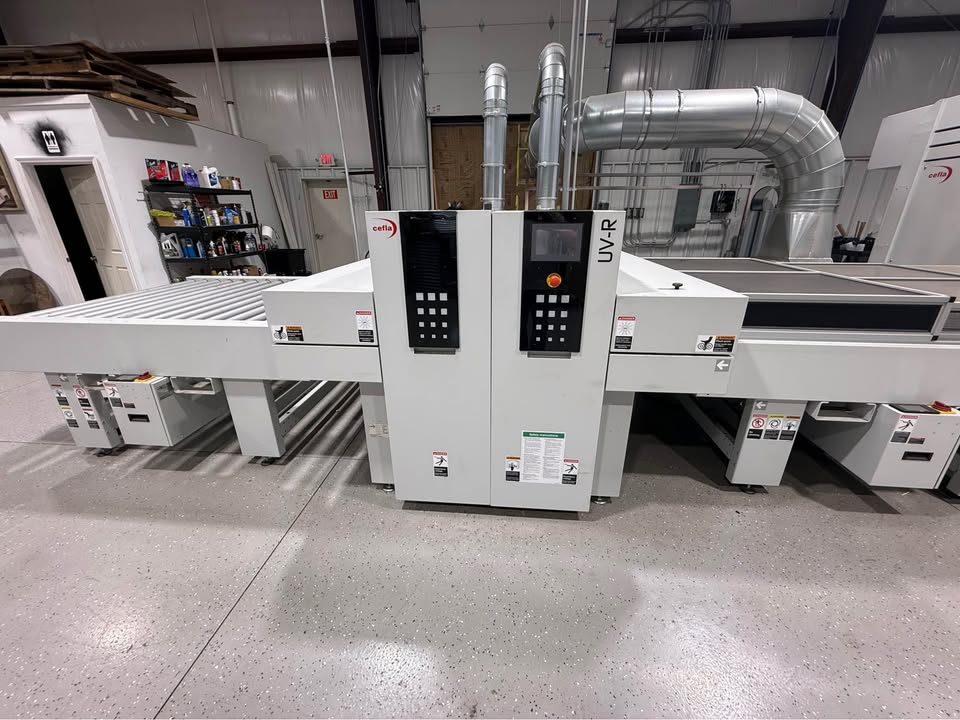 Cefla #Mito-2P, spray finishing line, w/ UV ovens, conveyors, pots, guns - Image 5