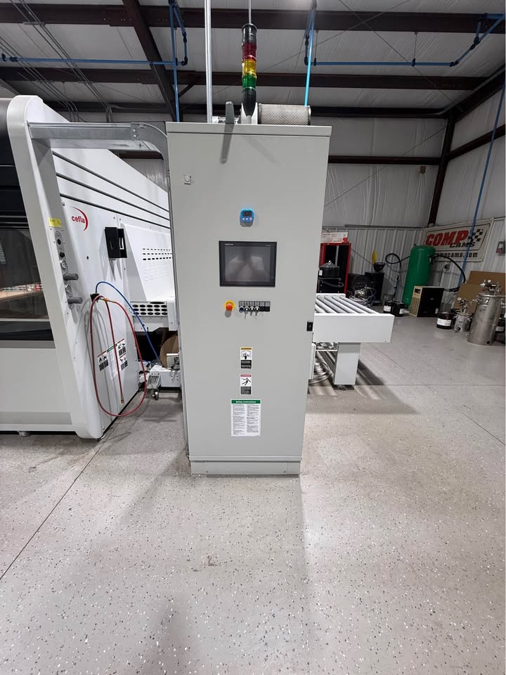 Cefla #Mito-2P, spray finishing line, w/ UV ovens, conveyors, pots, guns - Image 9
