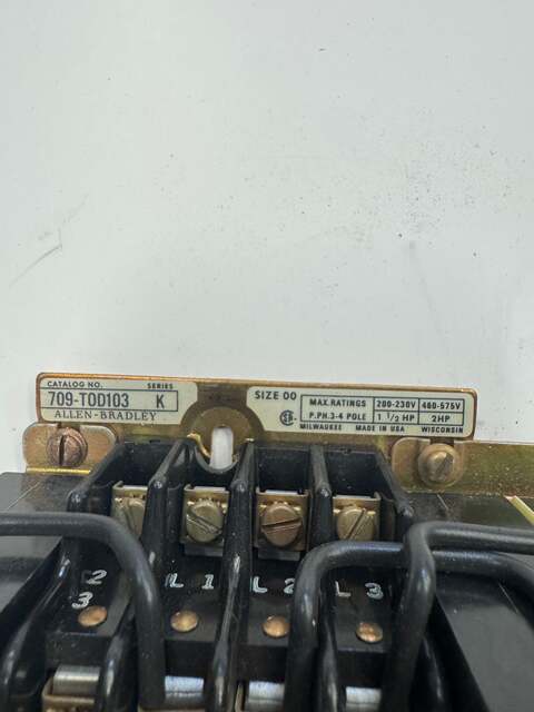Allen-Bradley Motor Starter 709-TOD103 - Image 2