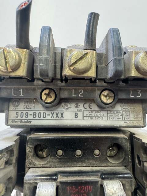Allen-Bradley Motor Starter 509-BOD-XXX - Image 2