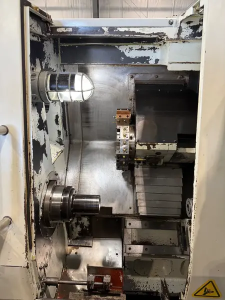 Hurco #TM-6, CNC lathe, 15.3" swing, collet chuck, 1.77" bore, 23" centers, 12.4" dia., 14" lgth, 10 turret - Image 6