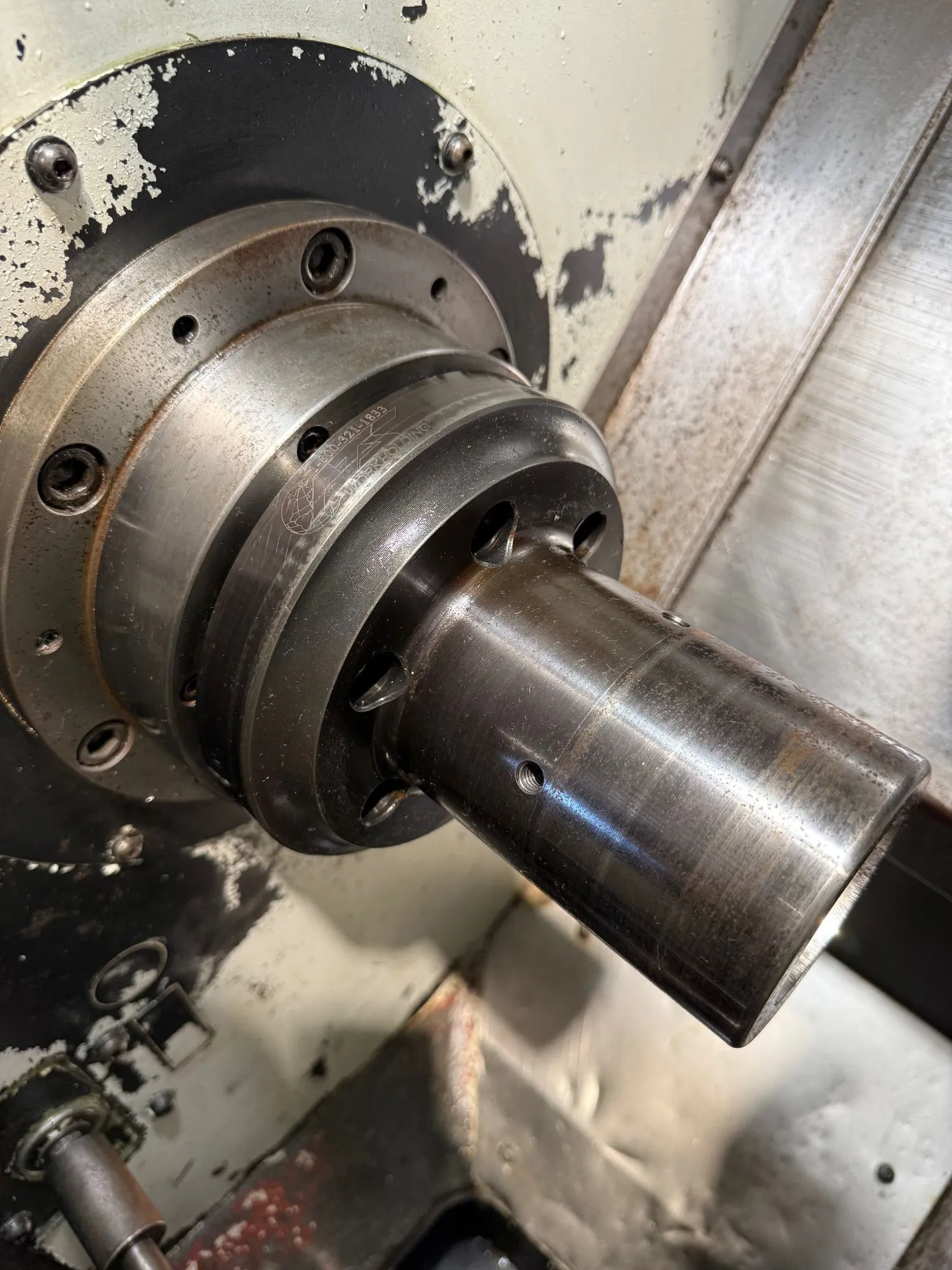 Hurco #TM-6, CNC lathe, 15.3" swing, collet chuck, 1.77" bore, 23" centers, 12.4" dia., 14" lgth, 10 turret - Image 8