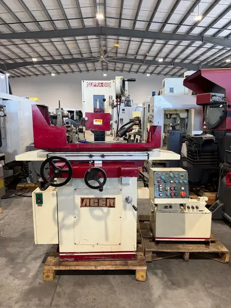 8" x 18" Acer Supra-818, automatic surface grinder, 16-80 FPM, 8" x 3/4" x 1-1/4" wheel, overhead dresser - Image 1