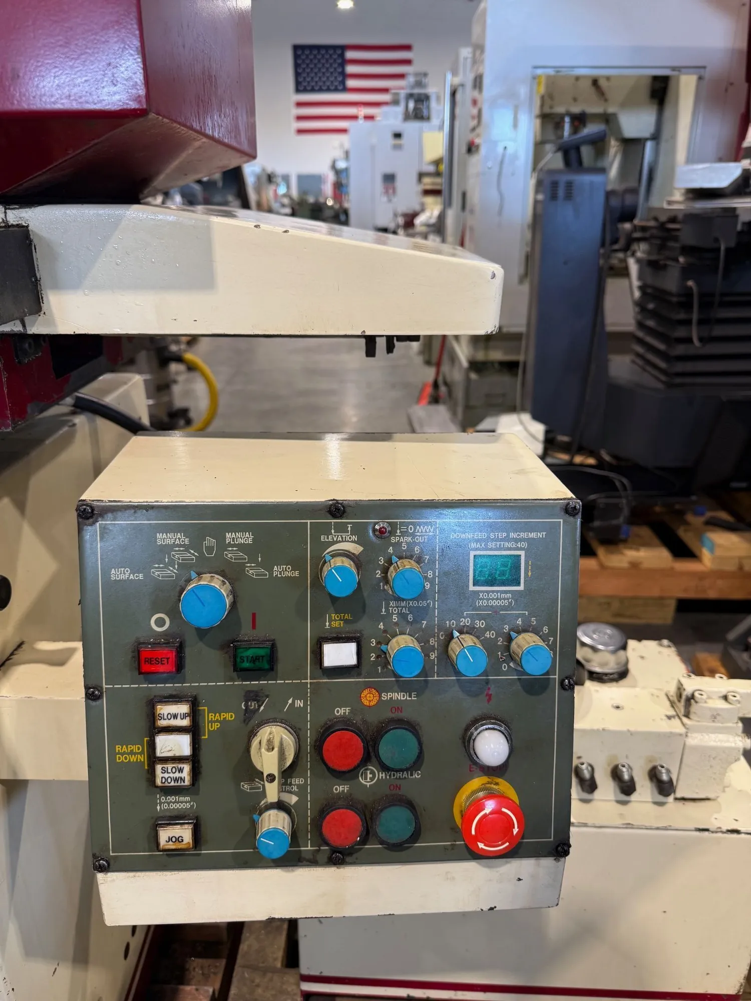 8" x 18" Acer Supra-818, automatic surface grinder, 16-80 FPM, 8" x 3/4" x 1-1/4" wheel, overhead dresser - Image 10