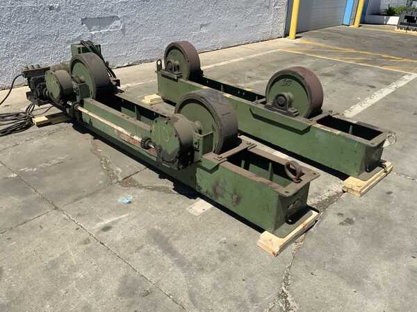 30 Ton, Ransome #BPRR, 60000 lb. tank turning rolls, 1 drive & 1 idler roll, SCR vari-speed - Image 1