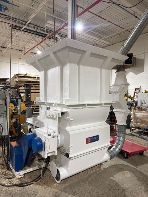 Vecoplan #RG-42/30, single shaft shredder, 42" x 48" opening, 30 HP, 2003 - Image 1