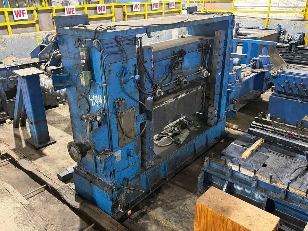 72" x 0.325" Delta #72-72, Cut-To-Length line, 72000 lb., 80" OD, 22"-30" ID, entry 4-arm turnstyle, powered - Image 4