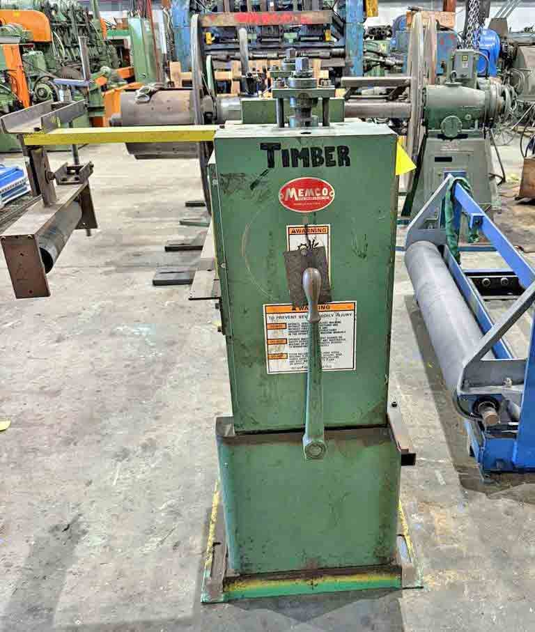 Memco #ESB, embosser, 18" face x 10" diameter rolls - Image 2