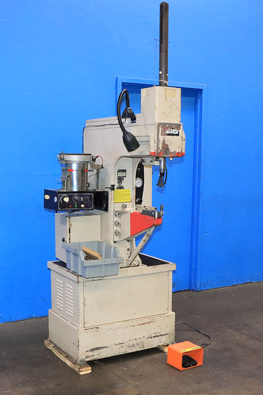 6 Ton, Haeger #HP6-C, hardware insertion press, 8.5" stroke, 18" throat, 3/8" - 8-1/2" vertical upstroke - Image 2