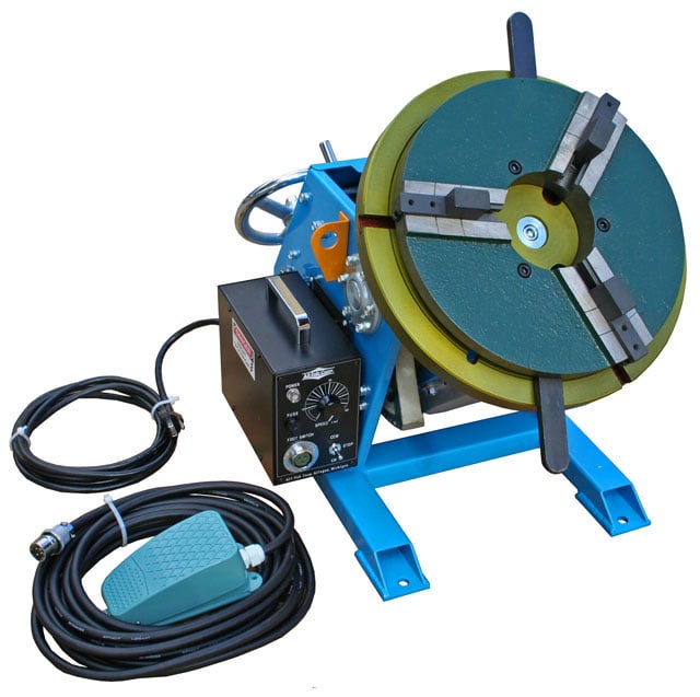 300 lb. MAC #PS-2F, 90 deg.tilt, 500 amp.weld ground, optional welding chucks shown - Image 3