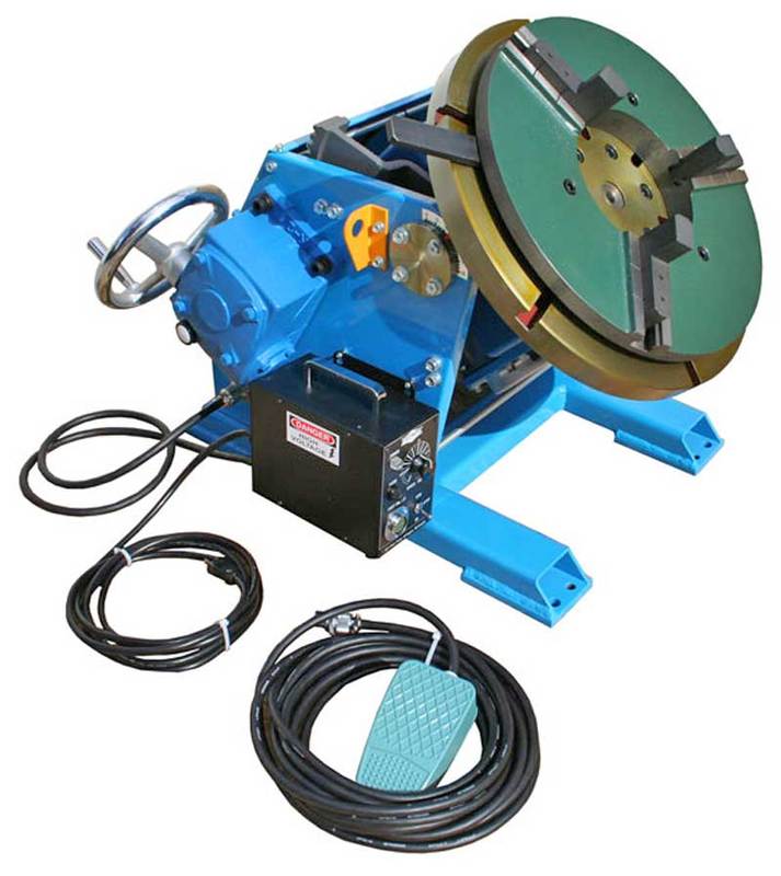 500 lb. #PS-3F, benchtop positioner, 90° tilt, 500 amp weld ground, opt.weld.chucks shown - Image 3